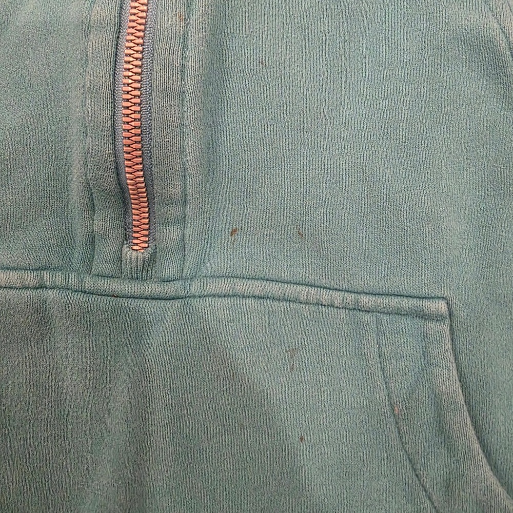 Lululemon Scuba Oversized Funnel Neck Half Zip Cropped XS Oceanic - Picture 3 of 7